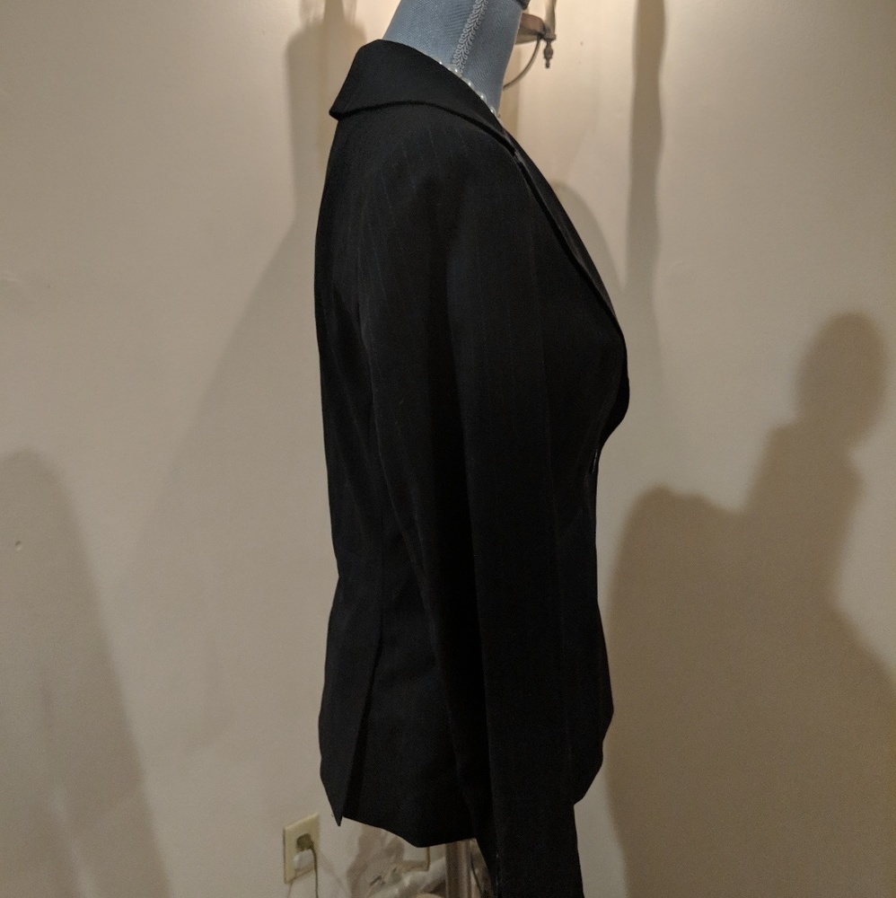 Blue Black Pin-stripe Blazer